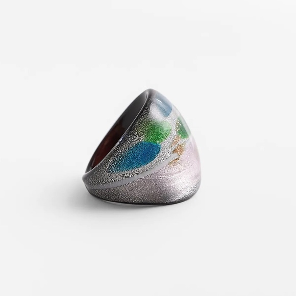 NWT. Zara Cosmic Glass Collection Ring. - Picture 1 of 7